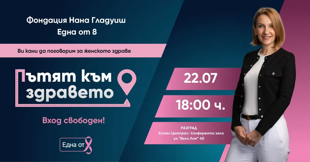 Фондация „Нана Гладуиш - Една от 8“ с инициатива за профилактика и женско здраве в Разград